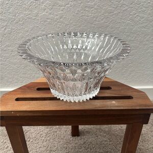 Studio Nova (by Mikasa) crystal centerpiece bowl in the "Facets" pattern.